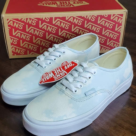 Vans Authentic Bleach Wash Ballad Blue Women Size 8, Men Size 6.5 - Picture 3 of 10